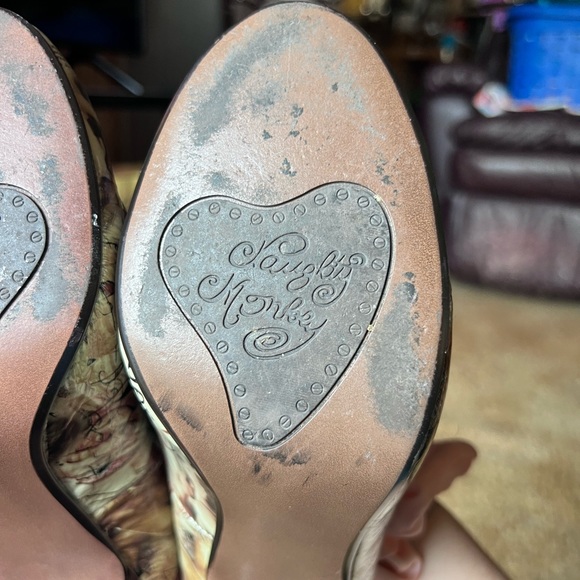 Naughty Monkey Womens Headliner Print Pumps Stiletto High Heels Round Toe. - Picture 10 of 17